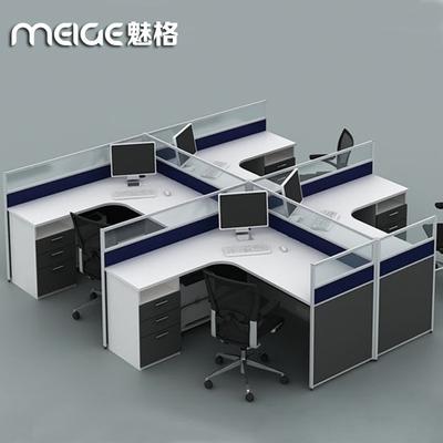 魅格 人造板刨花板/三聚氰胺板拆装简约现代 MG-66办公桌