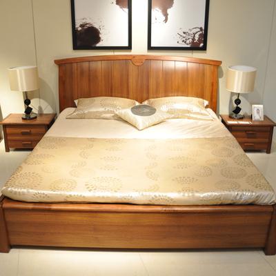 康诺威 密度板/纤维板拼板组装式架子床现代中式 床