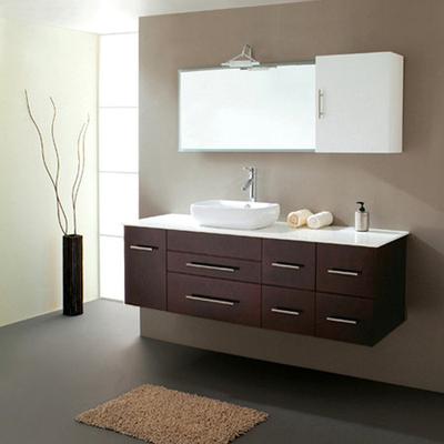 高臣 橡胶木木质台面E1级简约现代 浴室柜
