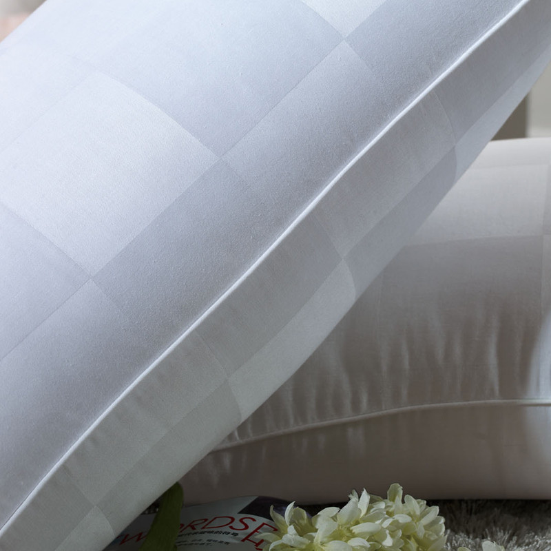 唯眠纺 白色（一对装）棉布纤维枕WMF004长方形 枕头