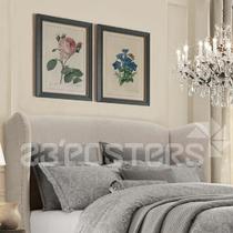 平面优雅墨绿简欧框有框植物花卉印刷 HP013装饰画