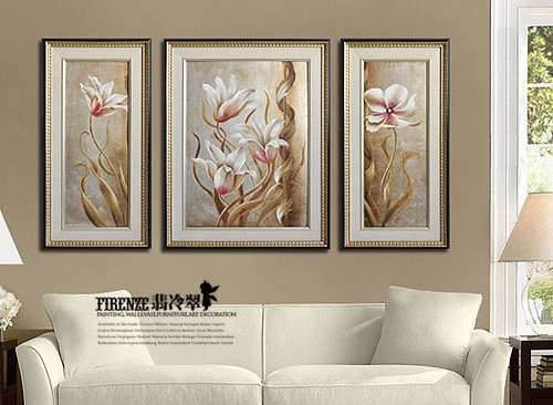 翡冷翠 新雅框立体有框组合植物花卉手绘 油画