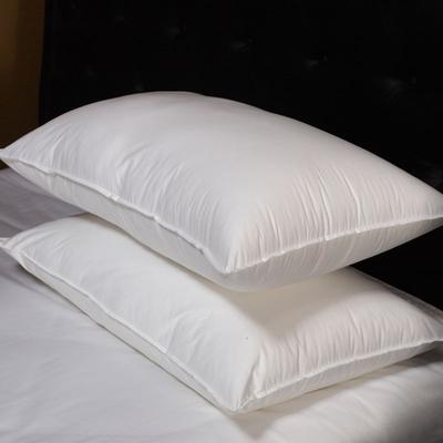 兰叙 斜纹布棉布纤维枕长方形 超柔羽丝棉枕芯（1100g）枕头