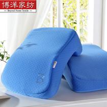 蓝色粉色涤棉长方形 枕头
