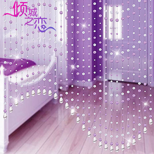 倾城之恋 仿水晶缘分天使-浅紫白相间s2珠帘田园 珠帘