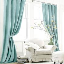 备注需要的颜色编号布装饰+半遮光涤纶纯色普通打褶地中海 窗帘