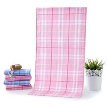 粉色蓝色纯棉面巾百搭型 毛巾