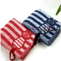红色蓝色纯棉童巾百搭型 jy-9015-1毛巾