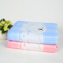 粉色蓝色纯棉 方巾