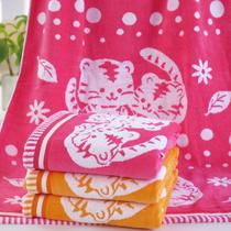 粉红色桔色纯棉 MJ-010-浴巾
