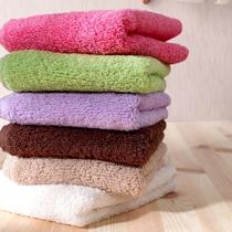 绿色紫色粉红色米色纯棉面巾情侣 毛巾