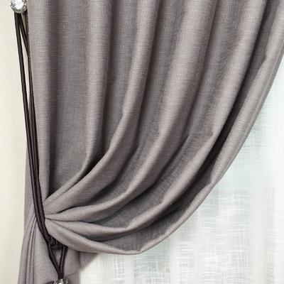 布一堂 布装饰+半遮光平帷棉涤纶纯色普通打褶简约现代 CL188窗帘