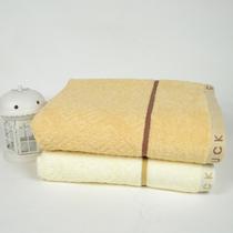 颜色平均搭配白色浅棕纯棉 浴巾