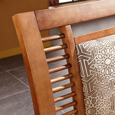 简迪 橡木框架结构组装式箱体床现代中式拼板 床