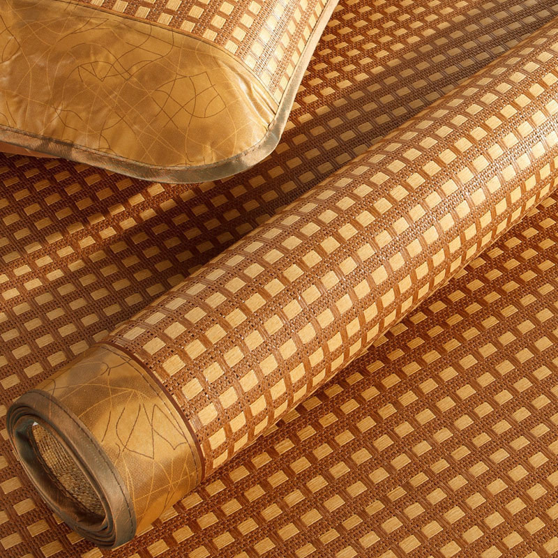 梦相随 褐色藤凉席套件 凉席藤席