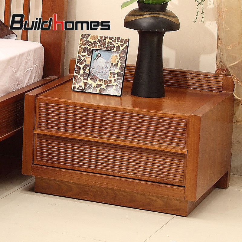 buildhomes 水曲柳伸缩成人东南亚 床头柜