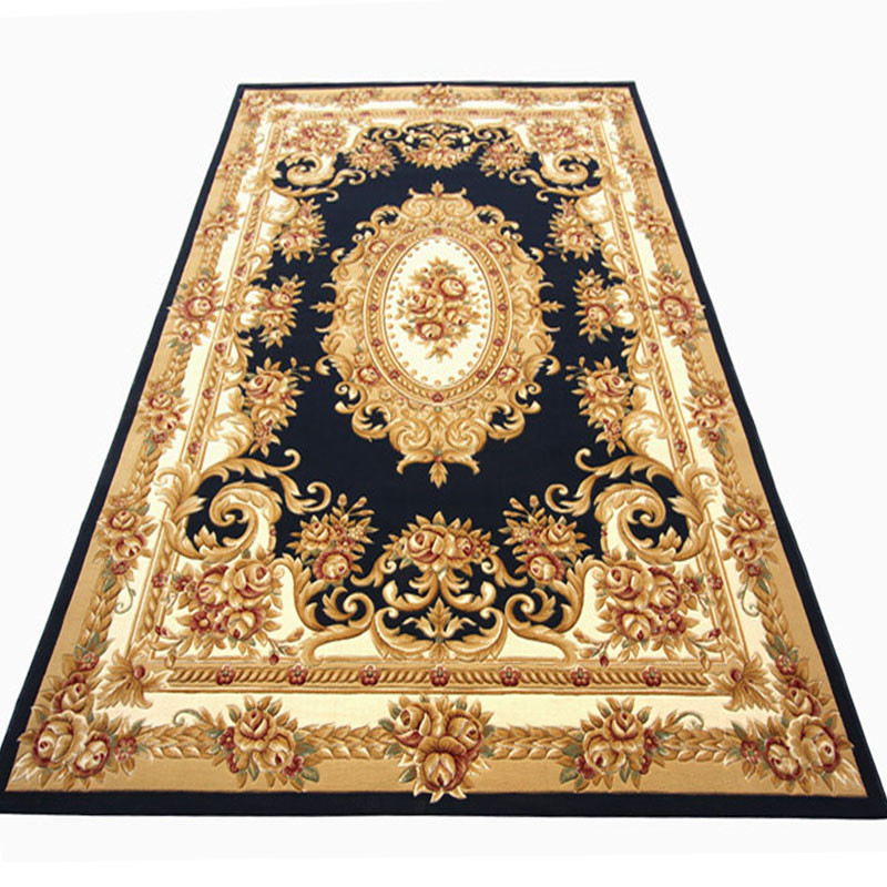 青格勒 混纺欧式植物花卉长方形欧美机器织造 am-15be地毯