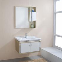 PVC板玻璃台面E2级简约现代 浴室柜