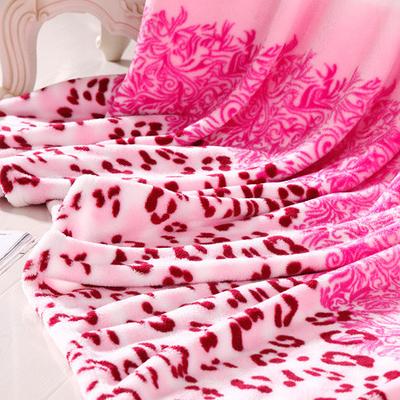 唐心家纺 2%-3%珊瑚绒毯一等品冬季植物花卉简约现代 毛毯