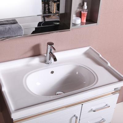 摩尔高顿 不锈钢一体陶瓷盆E1级简约现代 Y-1026浴室柜