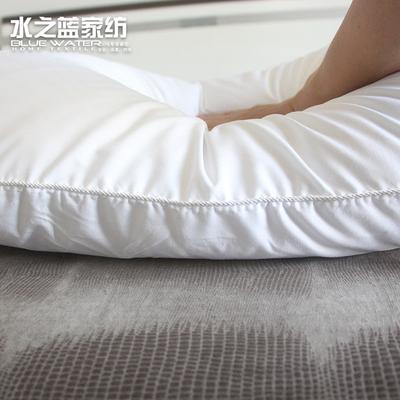 水之蓝 七孔枕磨毛一等品棉布纤维枕长方形 枕头