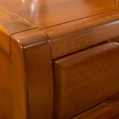 艾歌 100%全实木框架结构储藏成人现代中式 床头柜