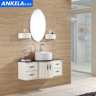 安克拉 橡木含带配套面盆玻璃台面E0级北欧/宜家 浴室柜