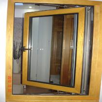 钢化玻璃 木包铝68系列-1窗