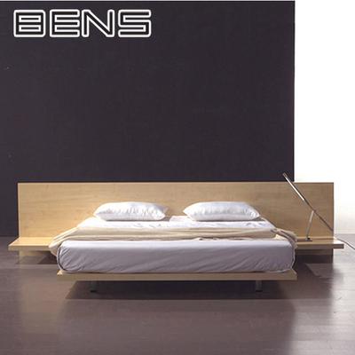 奔斯 密度板/纤维板木皮饰面胶合组装式架子床韩式 床