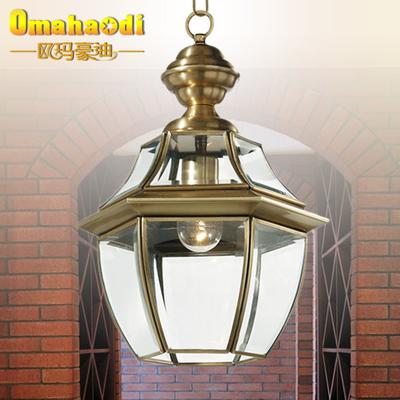 欧玛豪迪 1804C圆头尖头玻璃铜欧式热弯白炽灯节能灯LED 吊灯