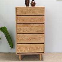 原木色箱框结构橡木储藏成人日式 斗柜