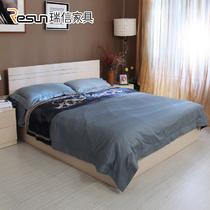 刨花板/三聚氰胺板PVC饰面拼板组装式箱体床简约现代 床