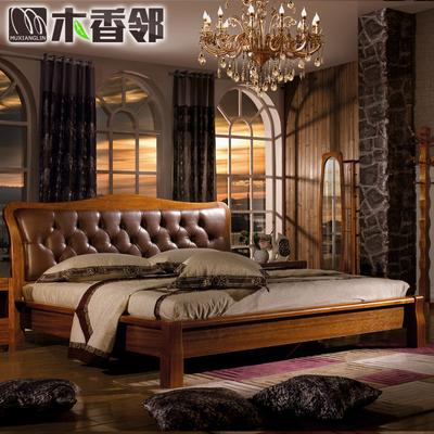木香邻 标准M9803床橡木组装式架子床现代中式 床