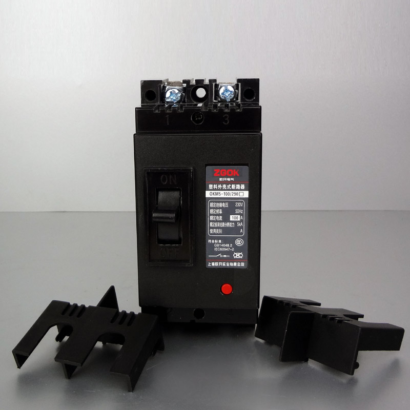 欧开电气 2P100A磁吹断路器 OKM5-100/290-100A断路器漏电保护器