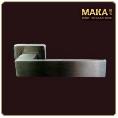 玛卡 通用型拉丝不锈钢锁室内门双锁舌 锁具