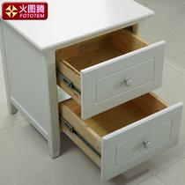 白色人造板密度板/纤维板木框架结构储藏儿童韩式 床头柜