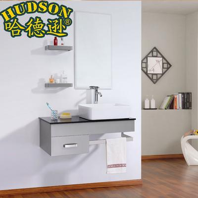 哈德逊 不锈钢含带配套面盆人造石台面E0级简约现代 HDYSG03浴室柜