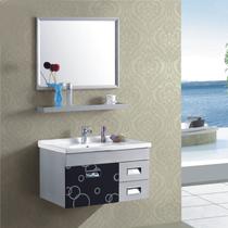 不锈钢一体陶瓷盆 XXJ-8099浴室柜