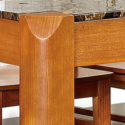 骆飞 框架结构水曲柳拆装长方形现代中式 餐桌