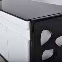 黑白色人造板密度板/纤维板成人简约现代 电视柜