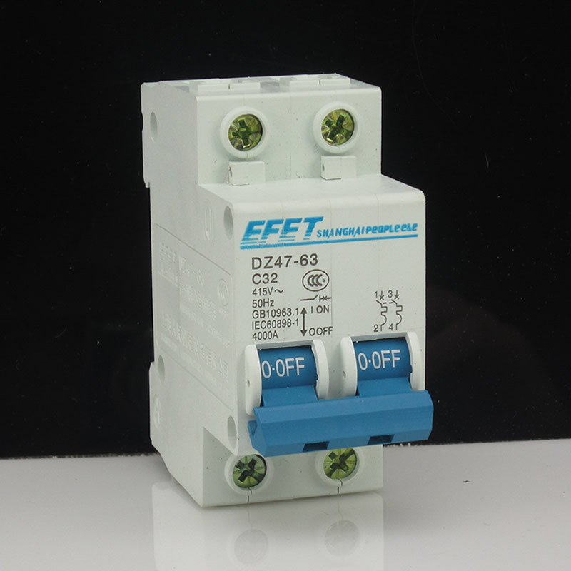 EFET 2P63A真空断路器 2P-63A断路器空气开关