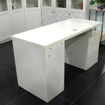 白色人造板电脑桌密度板/纤维板简约现代 电脑桌