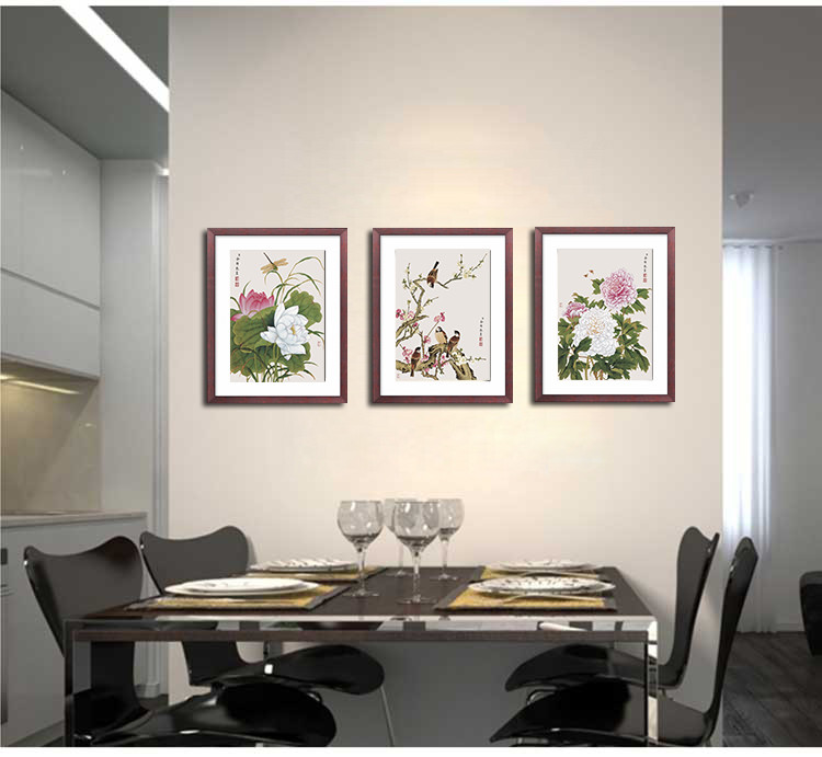 秋田映画 平面有框植物花卉艺术微喷 装饰画