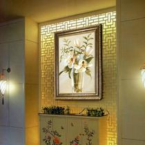 平面带边框有框单幅标价植物花卉喷绘 装饰画