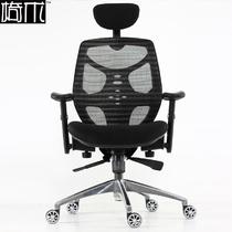 黑色塑料ABS升降扶手铝合金脚网布 电脑椅
