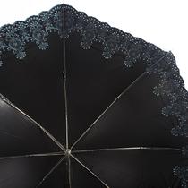 黑胶半自动色胶遮阳伞二折伞成人 遮阳伞