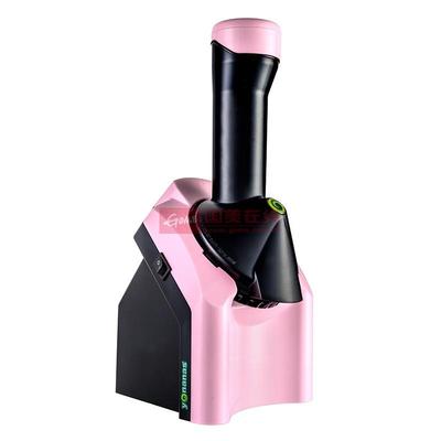 都乐 粉色塑料内胆50HZ水果冰淇淋机械式冰淇淋机 酸奶机