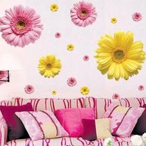黄色款 #粉色款 #平面墙贴植物花卉 墙贴
