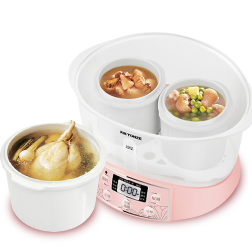 天际 粉红色白瓷全国联保煲汤煮粥炖电脑式 电炖锅