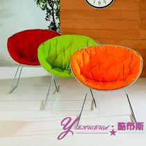 绿色红色桔色深桔色皮革成人简约现代 沙发椅